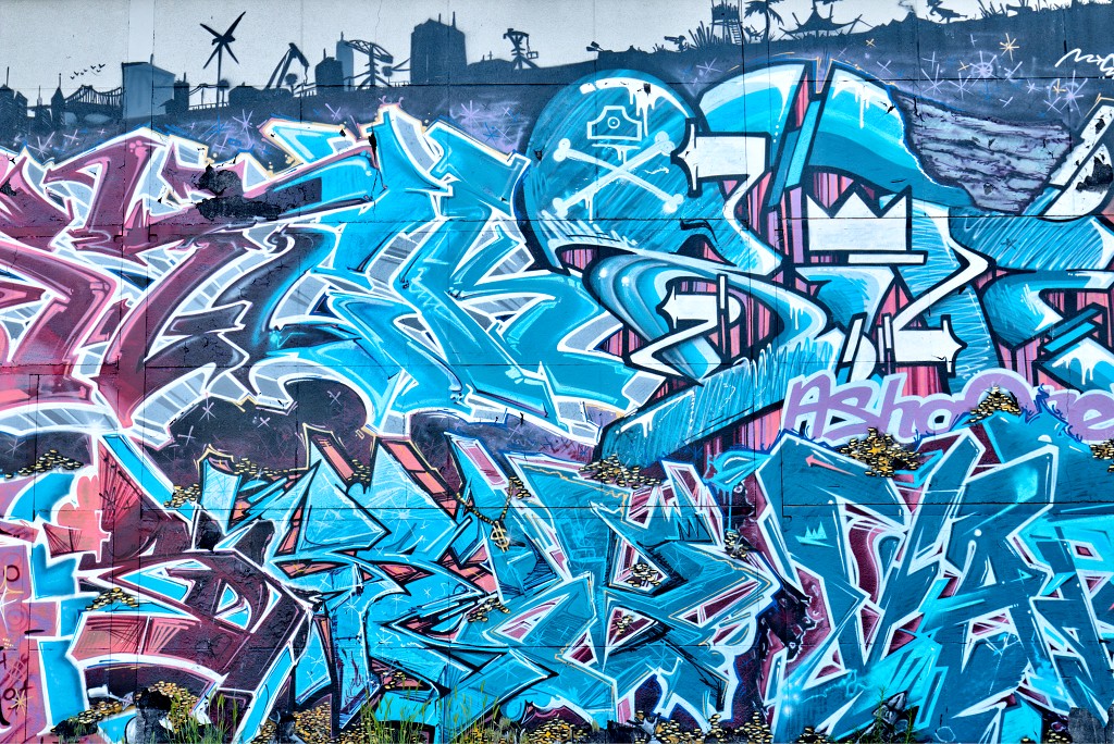 graffiti rouen frankrijk france art kunst kunstwerk mural murals straatkunst hdr urbex